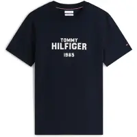 Tommy Hilfiger Camisa 'Brand Love' navy / branco