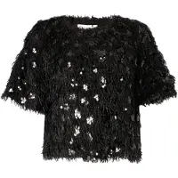 MUNTHE Pullover 'VALENCE' preto / prata