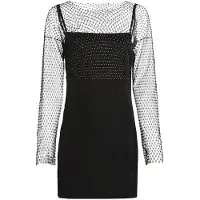 Karl lagerfeld JEANS Vestido preto / transparente