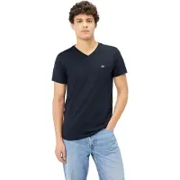 Gant Camisa navy / vermelho escuro / preto / prata