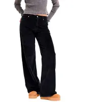 Roxy - Calças mulher - Surf Crush Cord Pant Anthracite para Mulher - Tamanho M - Preto