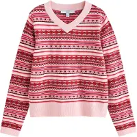 Next Pullover cor-de-rosa / rosa claro / carmesim / preto