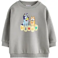 Next Sweatshirt 'Bluey' azul claro / amarelo claro / cinzento / laranja