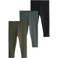 Next Leggings cinzento escuro / oliveira / preto