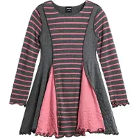 Desigual Vestido cinzento / rosa