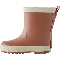 Next Bota de borracha creme / castanho
