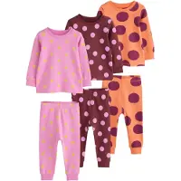 Next Pijama chocolate / lima / laranja / cor-de-rosa