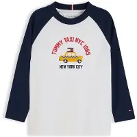 Tommy Hilfiger Camisola marinho / amarelo / vermelho fogo / branco