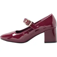 Friends Like These Sapatos de salto vermelho vinho