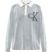Calvin Klein Jeans Pullover preto / branco