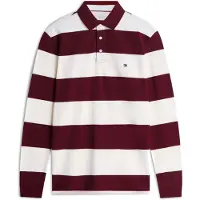 Tommy Hilfiger Camisa vermelho escuro / offwhite