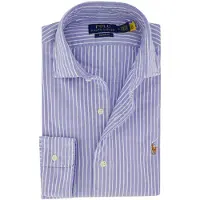 Ralph Lauren Camisa 'CLASSIC' azul claro / branco
