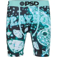 PSD Boxers 'Playboy' turquesa / preto