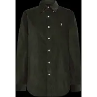 Ralph Lauren para homem. 710853123502 Camisa de bombazine Custom Fit verde-oliva (M), Casual, Algodão, Manga comprida