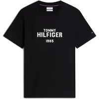Tommy Hilfiger Camisa 'Brand Love' preto / branco
