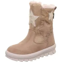 Superfit Bota de neve 'Flavia' creme / castanho claro