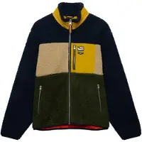 Superdry Moletom Com Fecho Colour Block Retro Fleece