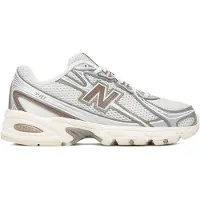 New Balance unisex. U740V2 Tênis 740 branco sujo (38), Plano, Cordão, Casual, Mesh