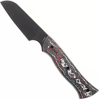 Kizer Cutlery Whip Tail 1131A1, Black CPM 10V, FatCarbon Nebula &amp; GID G10 faca fixa, Jordan Scolman design