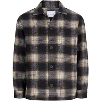 Jack & Jones Camisa 'JJESOHO OLLIE' azul noturno / umbra / branco