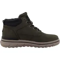 Tom Tailor Botas com atacadores verde escuro