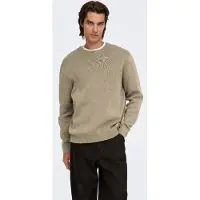 Only & Sons Pullover 'ONSTING' greige