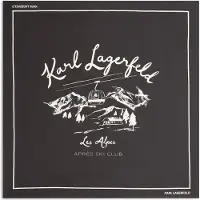 Karl Lagerfeld Cachecóis 'Après Ski Club' preto / branco