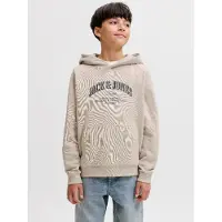 Kids Junior Sweatshirt 'JJEDenver' estuque / bege mosqueado / preto