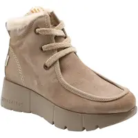 Hispanitas para mulher. PHI265130 Botins de pele Montana taupe (37), Plano, Cordão