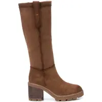 Refresh para mulher. 17212302-CAMEL Botas 172123 castanhas (41), Marrom, 5 a 8cm, Zíper, Casual