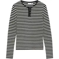 Comma Pullover preto / branco