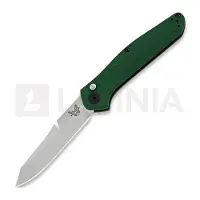 Benchmade Navalha Auto Osborne, satin, green aluminum