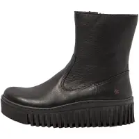Art para mulher. 115311201003_001 Botins em pele 1531 Brighton preto (37), Couro, 3 a 5cm, Cordão, Zíper, Casual