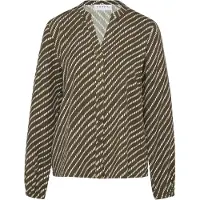 Comma Blusa oliveira / branco