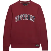 Superdry para homem. M2014590A Camisola Athletic Applique Relaxed vermelha (3XL), Vermelho, Casual, Grená, Algodão