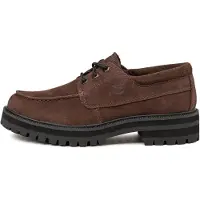 Timberland para homem. TB0A42KGW071 Sapatos de couro Britton Drive castanho (43), Marrom, Plano, Cordão, Casual