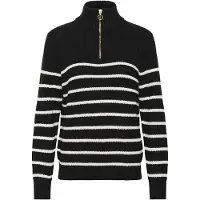 Kaffe Pullover 'Alioa' preto / branco