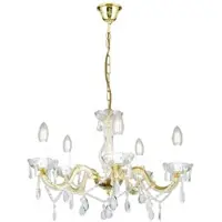 Orion Lustre Marie Claire em cristal com 5 lâmpadas