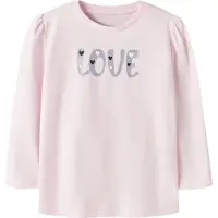 Name it Camisola 'NMFOLINAS' cinzento-prateado / rosa pastel
