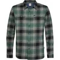 Petrol Industries Camisa cinzento escuro / esmeralda / preto / branco