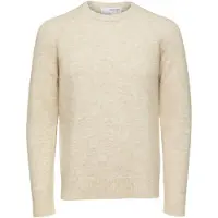 Selected Pullover 'SLHRAI' bege mosqueado