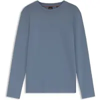 BOSS para homem. 50473286 Camiseta de manga comprida TChark azul médio (L), Casual, Algodão