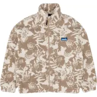 KAVU - Marcas - Loven Sherpa Fleece Jacket W Blown Out Bloom para Mulher - Tamanho S