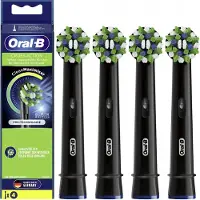 Oral-B Cross Action EB50 Preto - Cabeças de substituição - 4 unidades