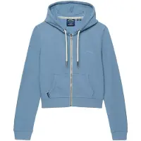 Superdry Moletom Com Fecho Essential Logo Cropped