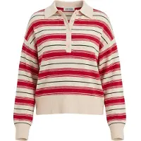 EDITED The Label Pullover 'Gerit Jumper' cinzento / roxo / branco
