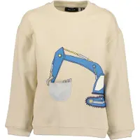 Blue Seven Sweatshirt camurça / azul real / amarelo / cinzento claro