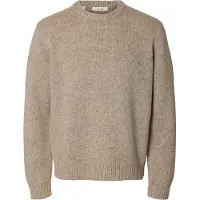 Selected Pullover 'SLHCODY' bege mosqueado