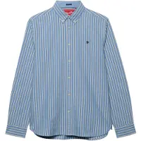 Superdry para homem. M4011247A Camisa Preppy Oxford azul claro (XXL), Casual, Algodão, Manga comprida