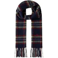 Hackett London para homem. HM0400110 Cachecol Plaid Logo verde (OSFA), Casual, Lã, Clássico